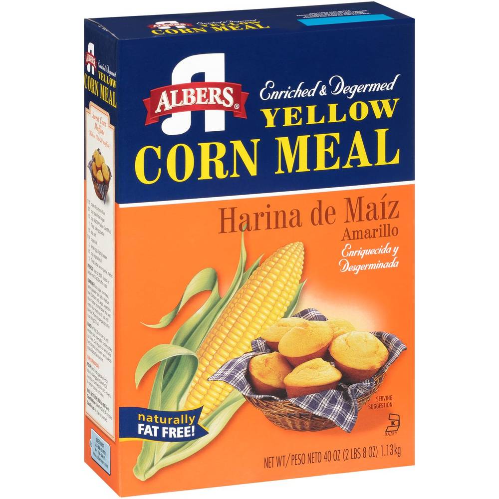 Albers Enriched & Degermed Yellow Corn Meal 40 Oz