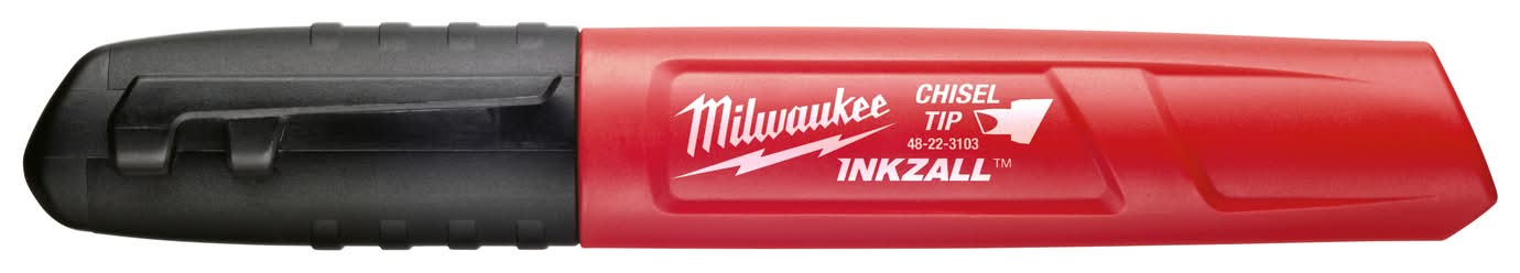 Milwaukee Inkzall Black Medium Chisel Tip Jobsite Marker 1 Pk