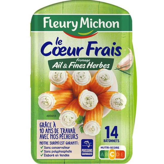 Surimi fromages ail et fines herbes Fleury Michon 224g