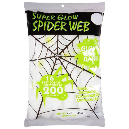 Fun World Super Glow Spider Web
