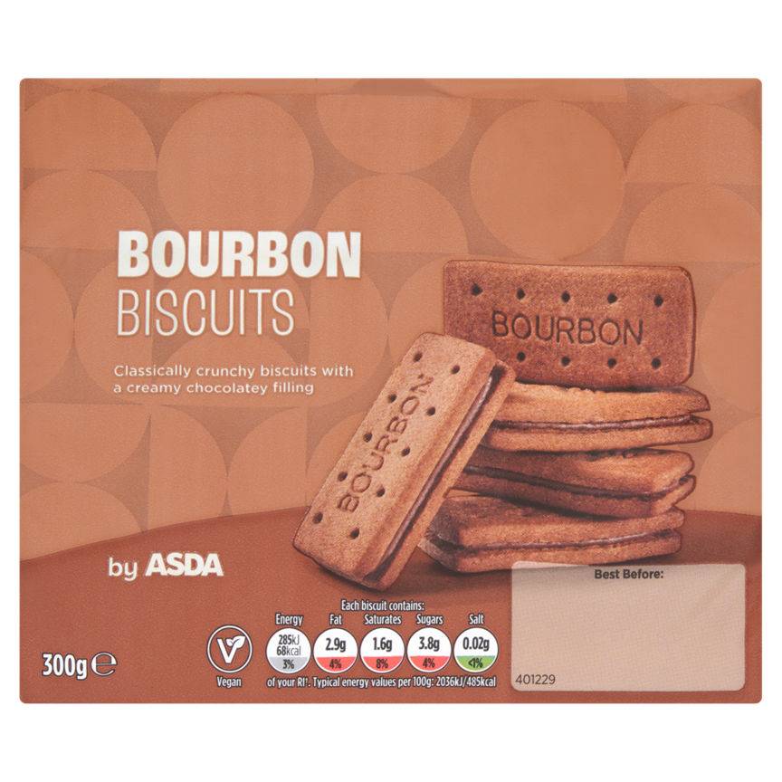 Asda Bourbon Biscuits 300g