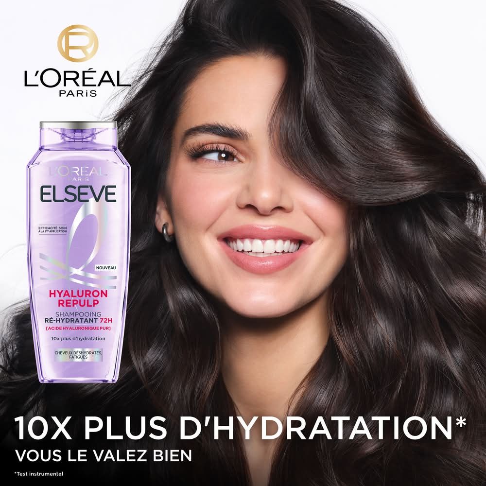 Elseve - Hyaluron repulp shampoing réhydratant pour cheveux déshydratés (250ml)