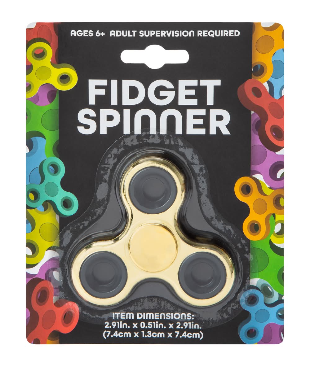 Fidget Spinner 2.91in Gold Metal