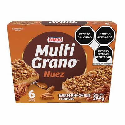 Bimbo Barra De Cereal Nuez 240 Gr