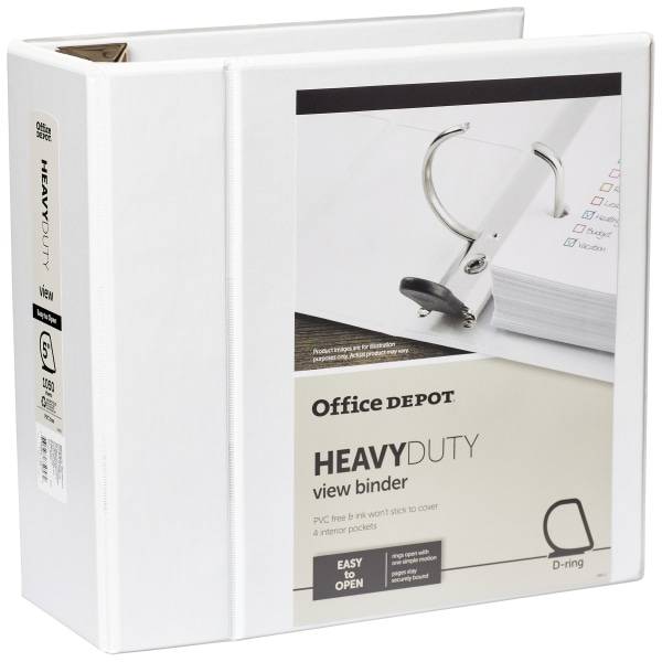 Office Depot Brand Heavy-Duty View 3-ring Binder