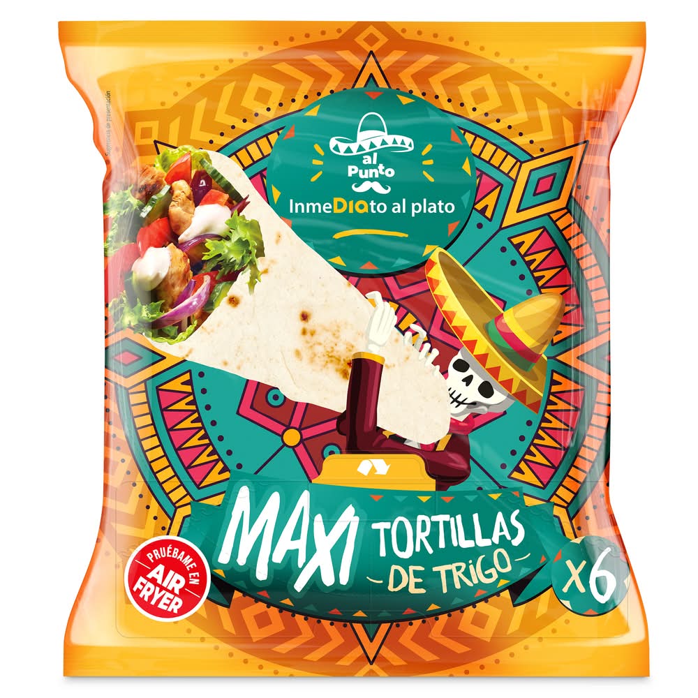 Tortillas De Trigo Maxi Al Punto Dia 360 G