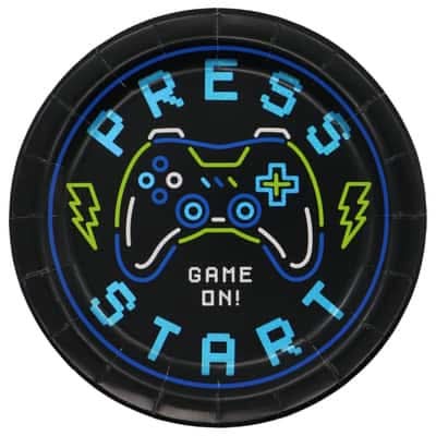 7" Gamer Snack Plates, 8Ct. By Celebrate It