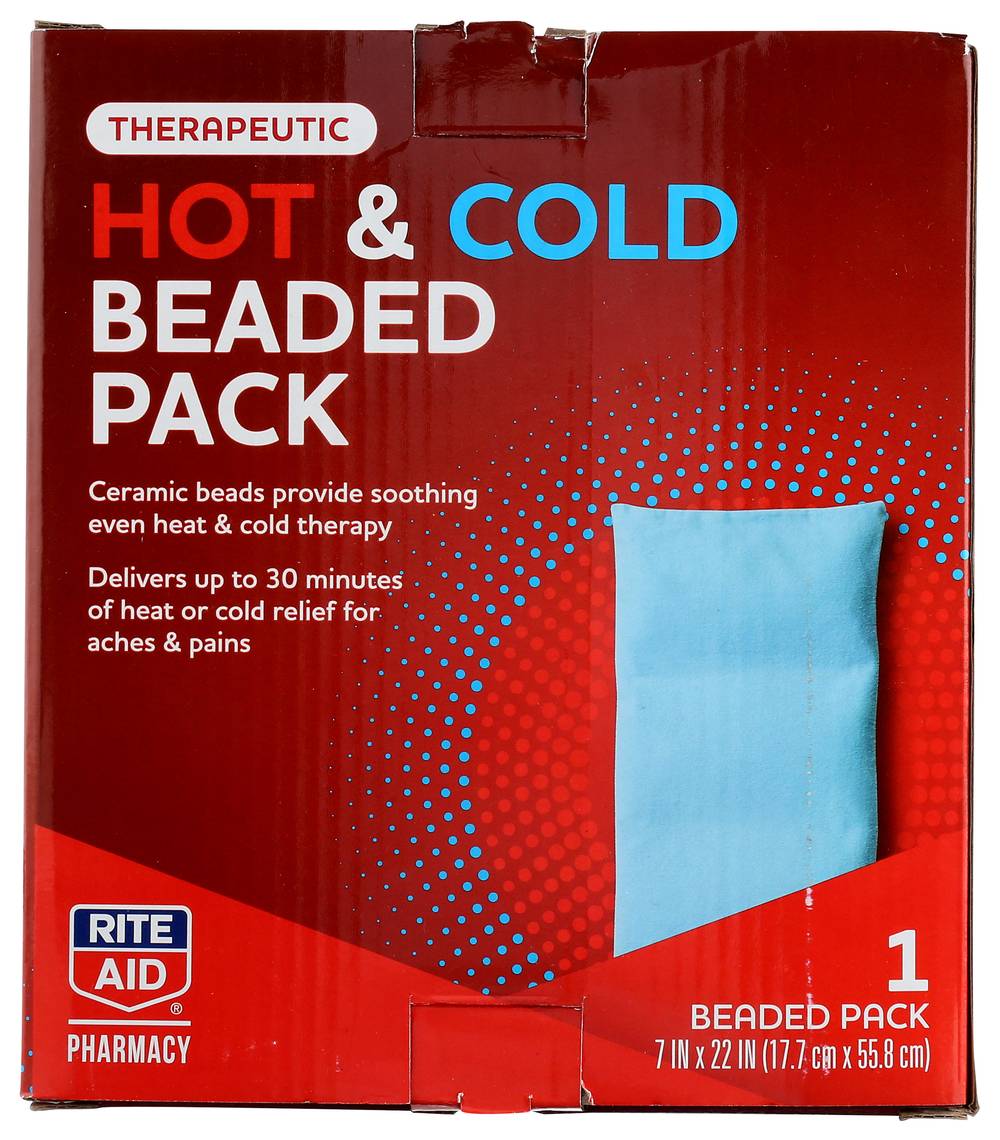 Rite Aid Hot & Cold Beaded pack, 7 in x 25 in