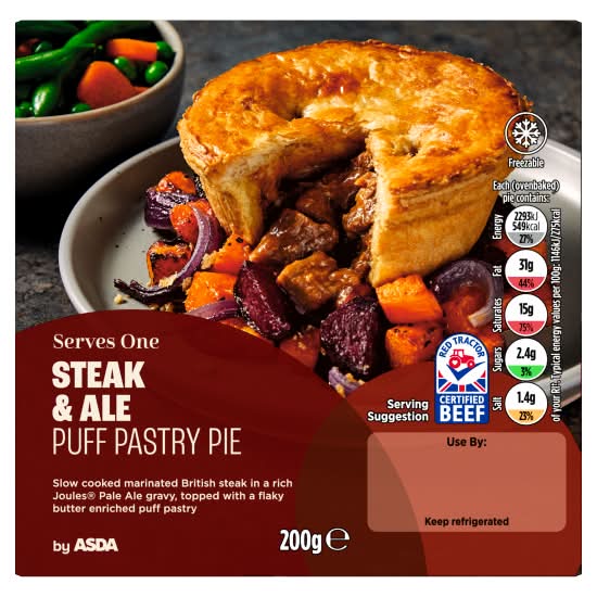 ASDA Steak & Ale Puff Pastry Pie (200g)
