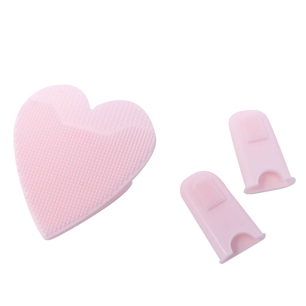Miniso kit de limpieza facial silicón rosa (3 piezas)