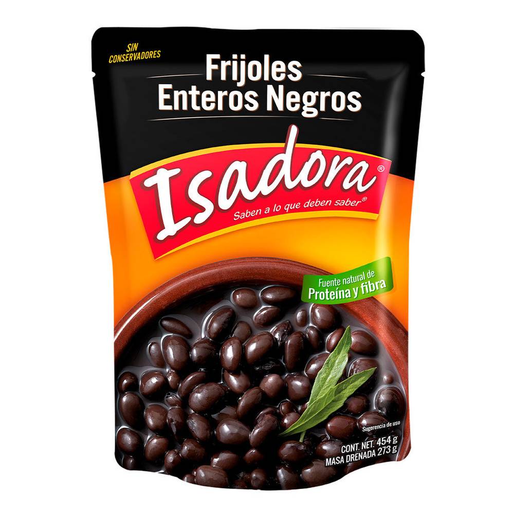 Isadora frijoles negros enteros
