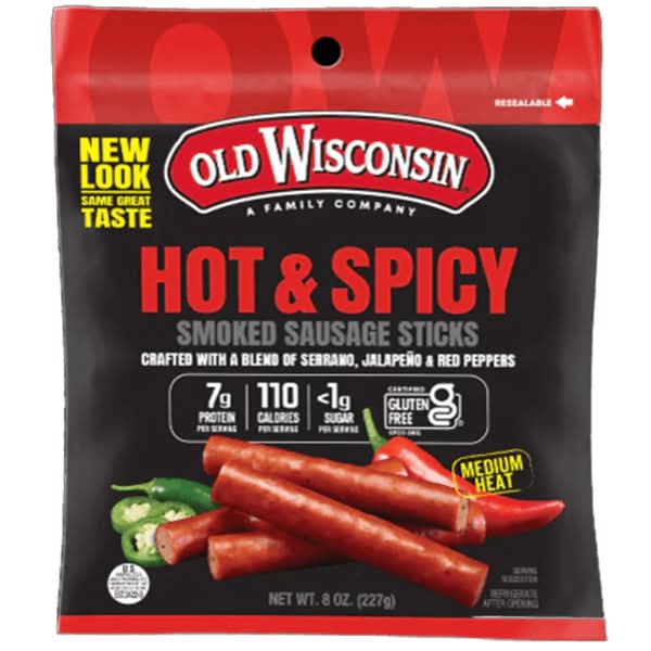 Old Wisconsin Hot and Spicy Sausage Bites 4oz