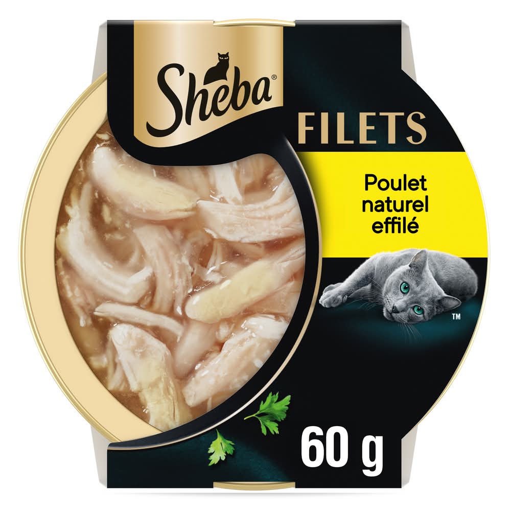 Sheba - Aliment pour chat en filets effilés, Adulte (60g)