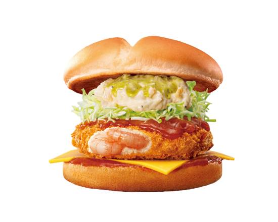 【単品】チーズトムヤム エビバーガー Shrimp Burger with Cheese and Tom Yum Goong Sauce