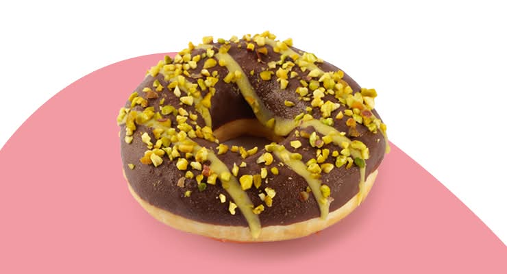 Donut fourré au pistache royale