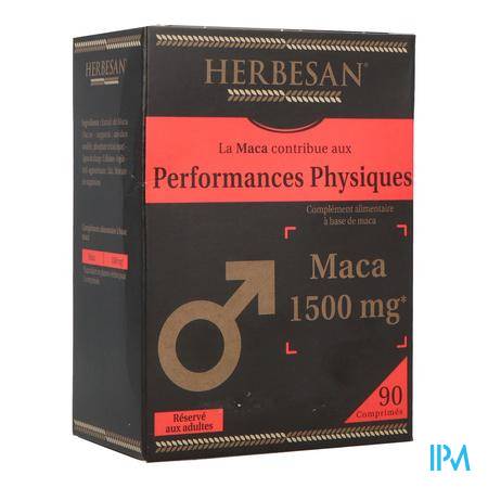 Herbesan Maca Performance Physique Comprime 90 Stress - Compléments alimentaires