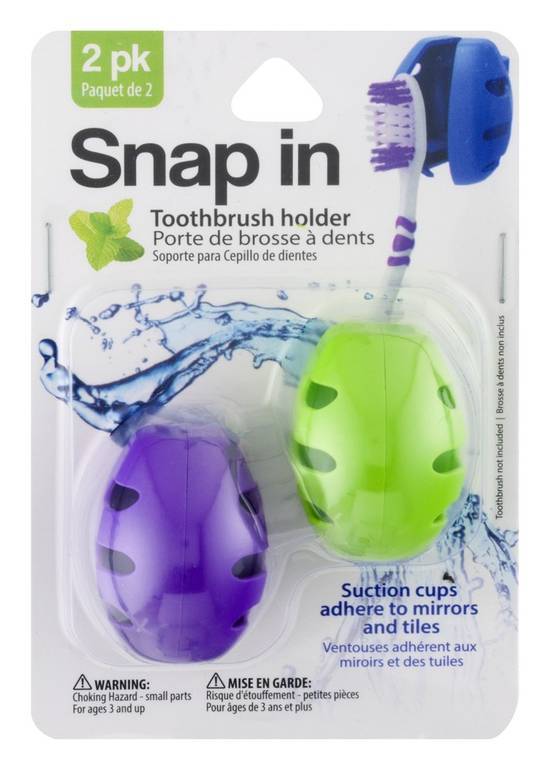 Items 4 U! Snap in Toothbrush Holders (2 ct)