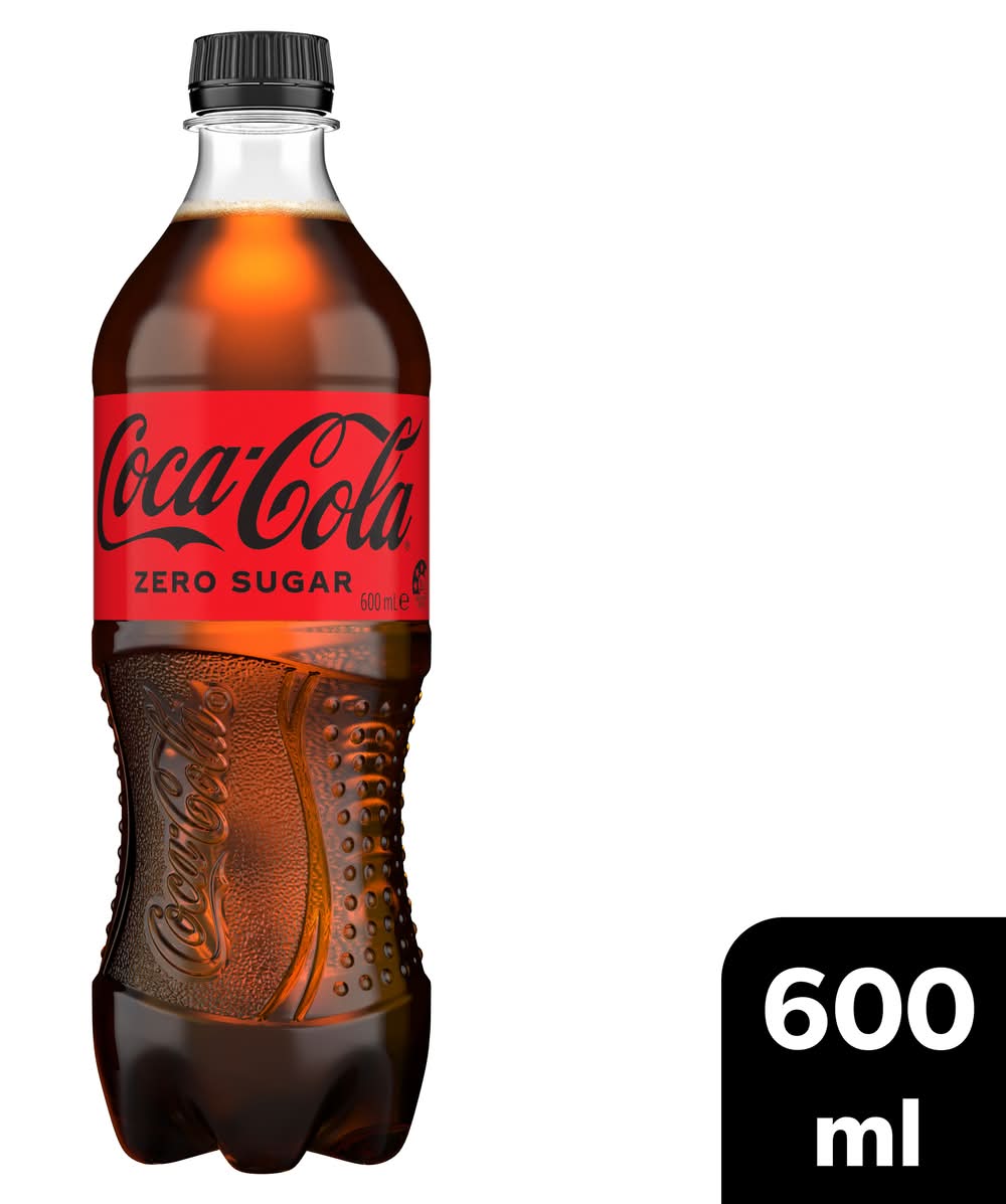 Coca-Cola Zero Sugar Soda (600mL)