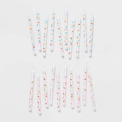 Spritz Birthday Sprinkle Candles, 3.34" (20 ct)