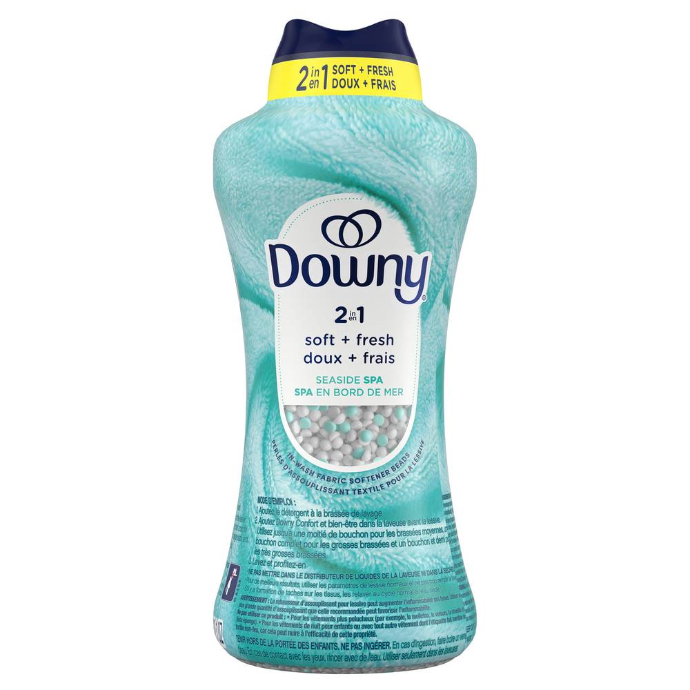 Downy 2-En-1 Doux + Frais Spa En Bord De Mer, 910 G