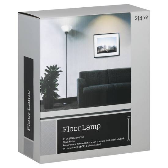 Cvs Black Finish Floor Lamp