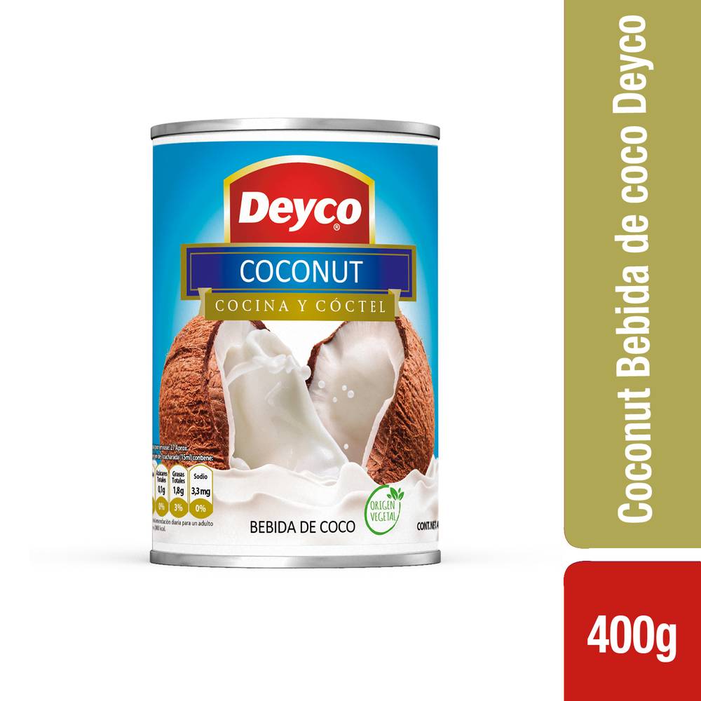 Deyco bebida de coco coconut (lata 400 ml)