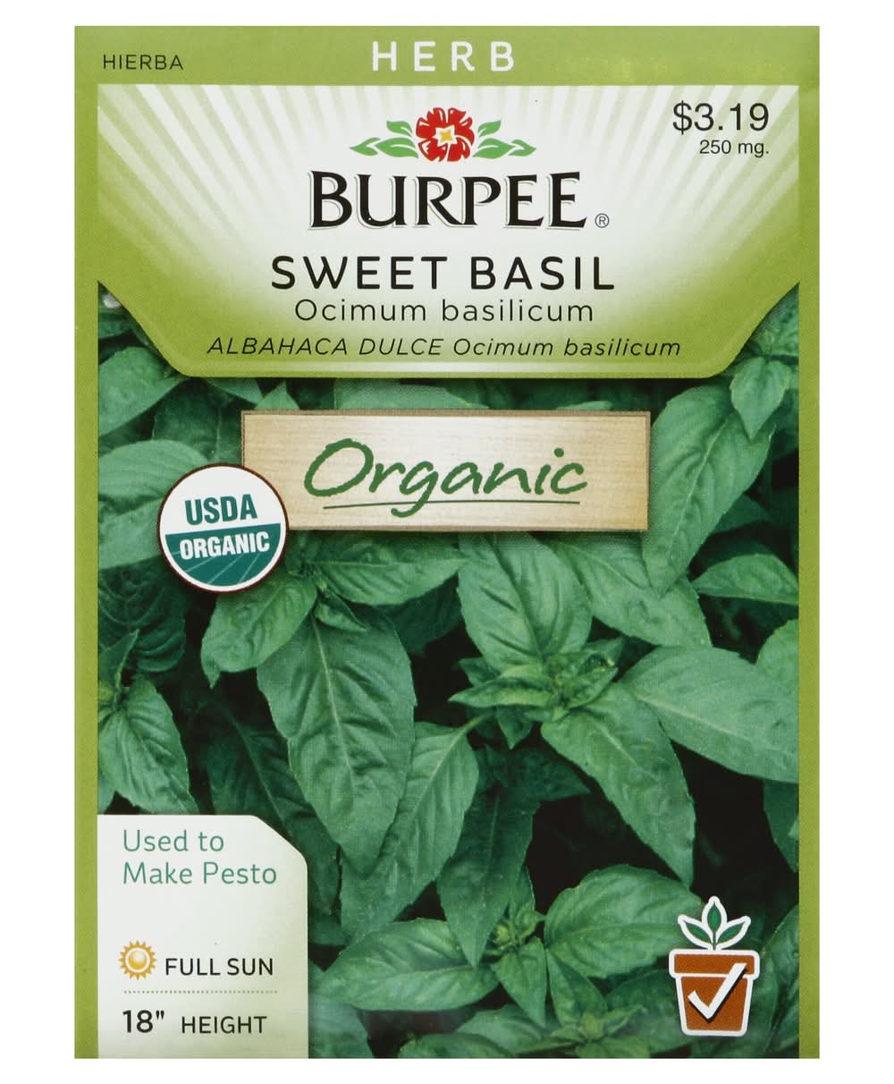 Burpee Sweet Basil, Ocimum Basilicum (8.8 oz)