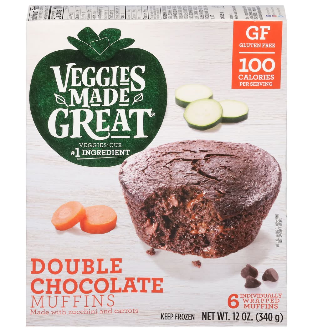 Veggies Made Great Muffins, Double Chocolate (12 oz, 6 ct)