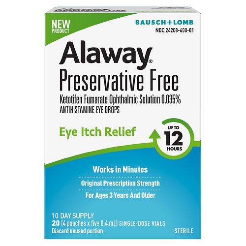 Alaway Preservative Free Eye Drops - 20.0 ea