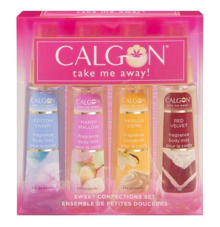 Calgon spray pour le corps échantillonneur de parfum sweet confections