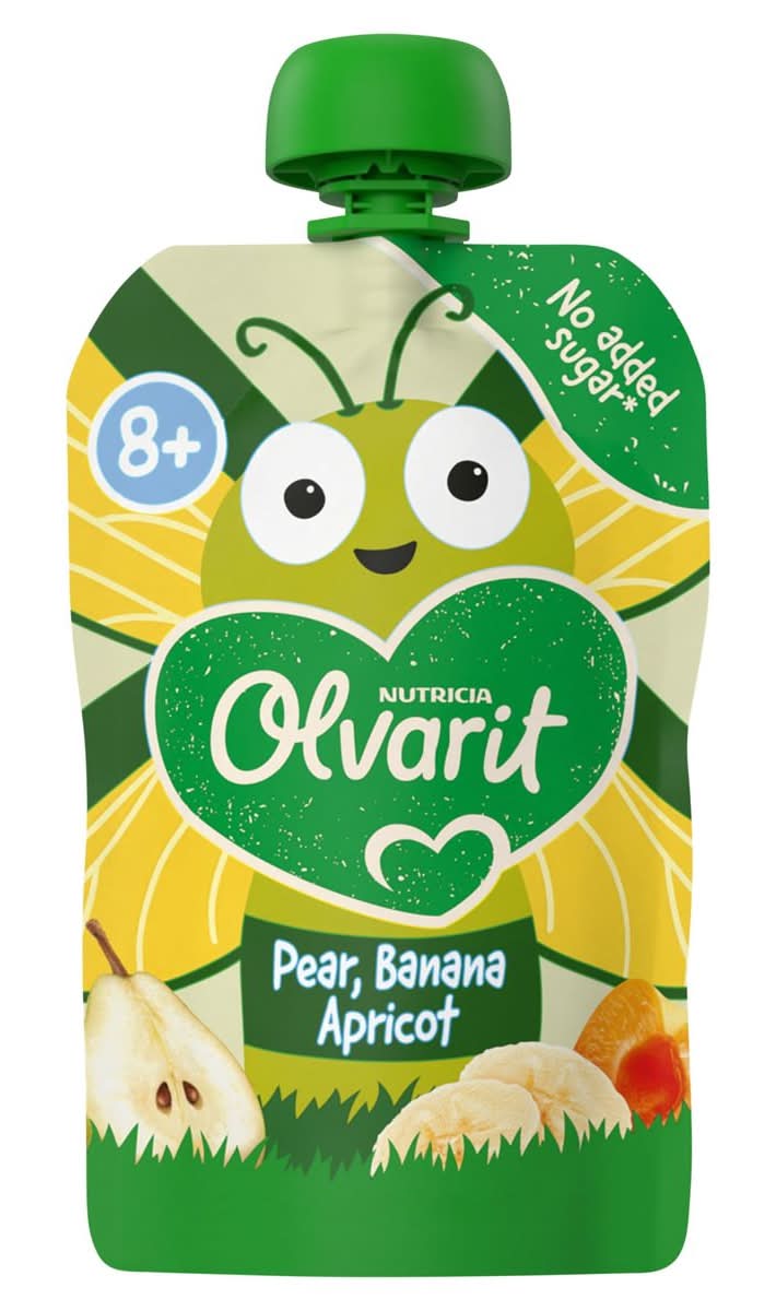 Olvarit Gourde Fruits Bébé Dès 8 Mois Poire Banane 100 g