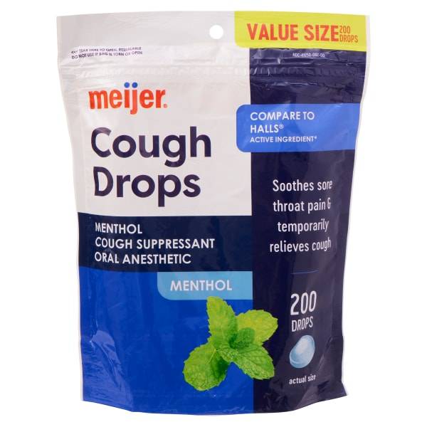 Meijer Menthol Cough Drops (200 ct)