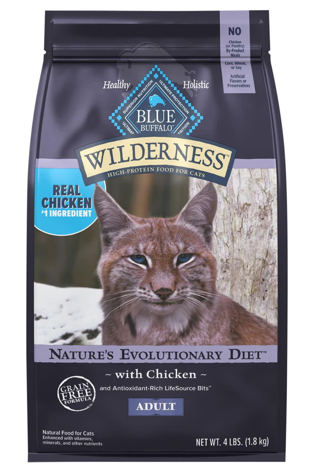 Blue Buffalo Wilderness Adult Nature's Evolutionary Diet With Chicken (4 lbs)