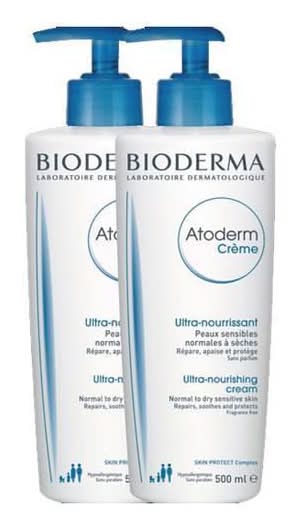 Pack Creme Atoderme para Peles Sensíveis Bioderma emb. 2 x 500 ml