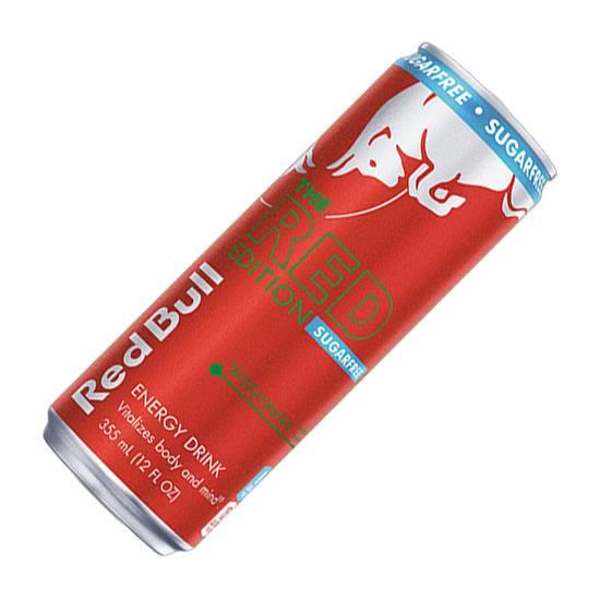 Red Bull Sugar Free Energy Drink Red Edition Watermelon 12oz