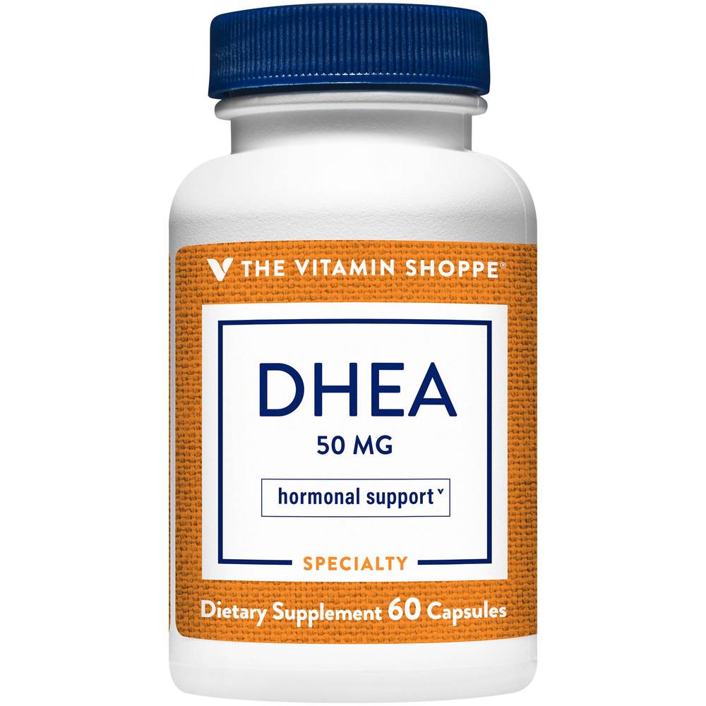 The Vitamin Shoppe Dhea 50 mg Hormonal Support Dietary Supplement Capsules(60 Ct)