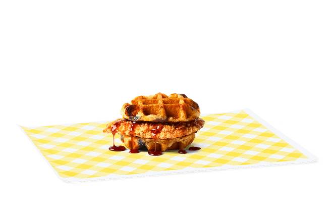 Chicken Bo-Berry Waffle Sandwich