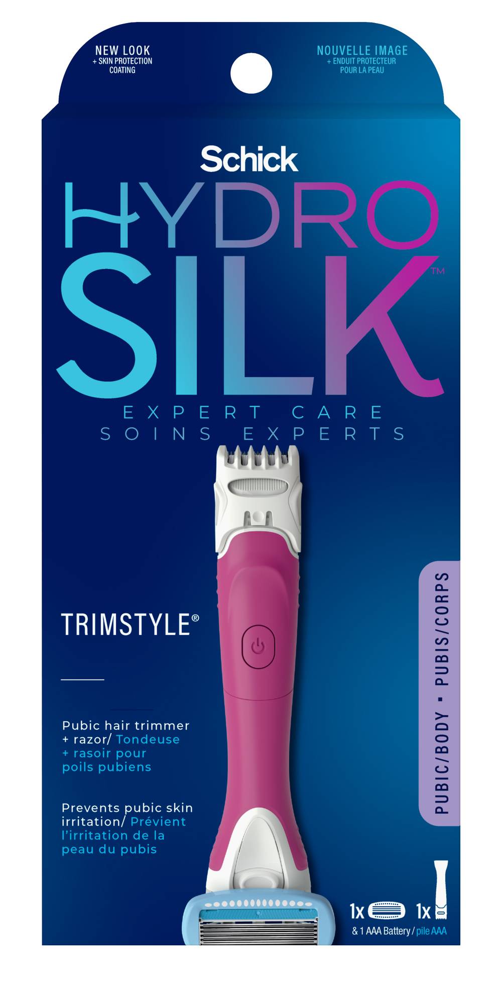 Schick Hydro Silk Trimstyle Hydrating Razor & Bikini Trimmer (3.1 oz)