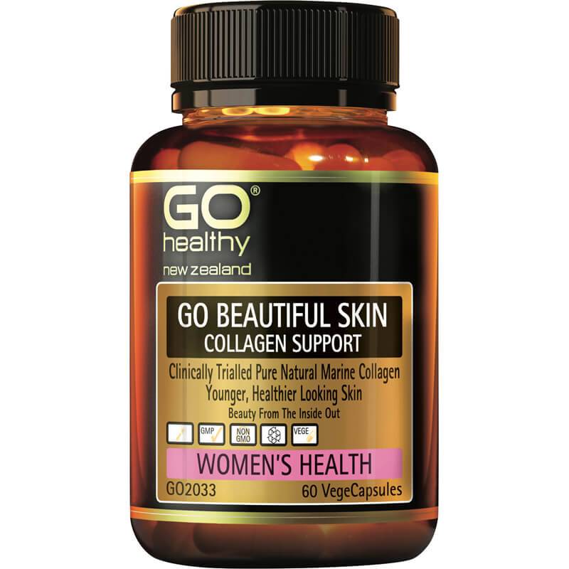 GO Healthy GO Beautiful Skin Collagen Support VegeCapsules 60s