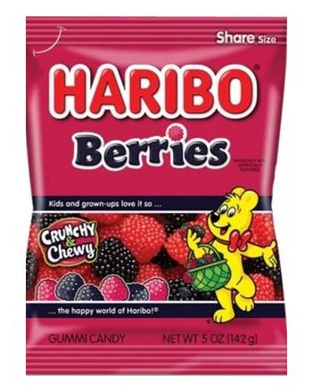 Haribo Berries Gummy Candy 5oz Bag
