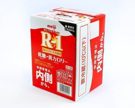 明治R-1ﾄﾞﾘﾝｸﾀｲﾌﾟ低糖・低ｶﾛﾘｰ(12 本, 112 ml)