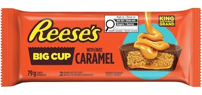Reese's bonbons au beurre de cacahuète (caramel) (2 unités) - reese's big cup chocolate candy, caramel (79 g)
