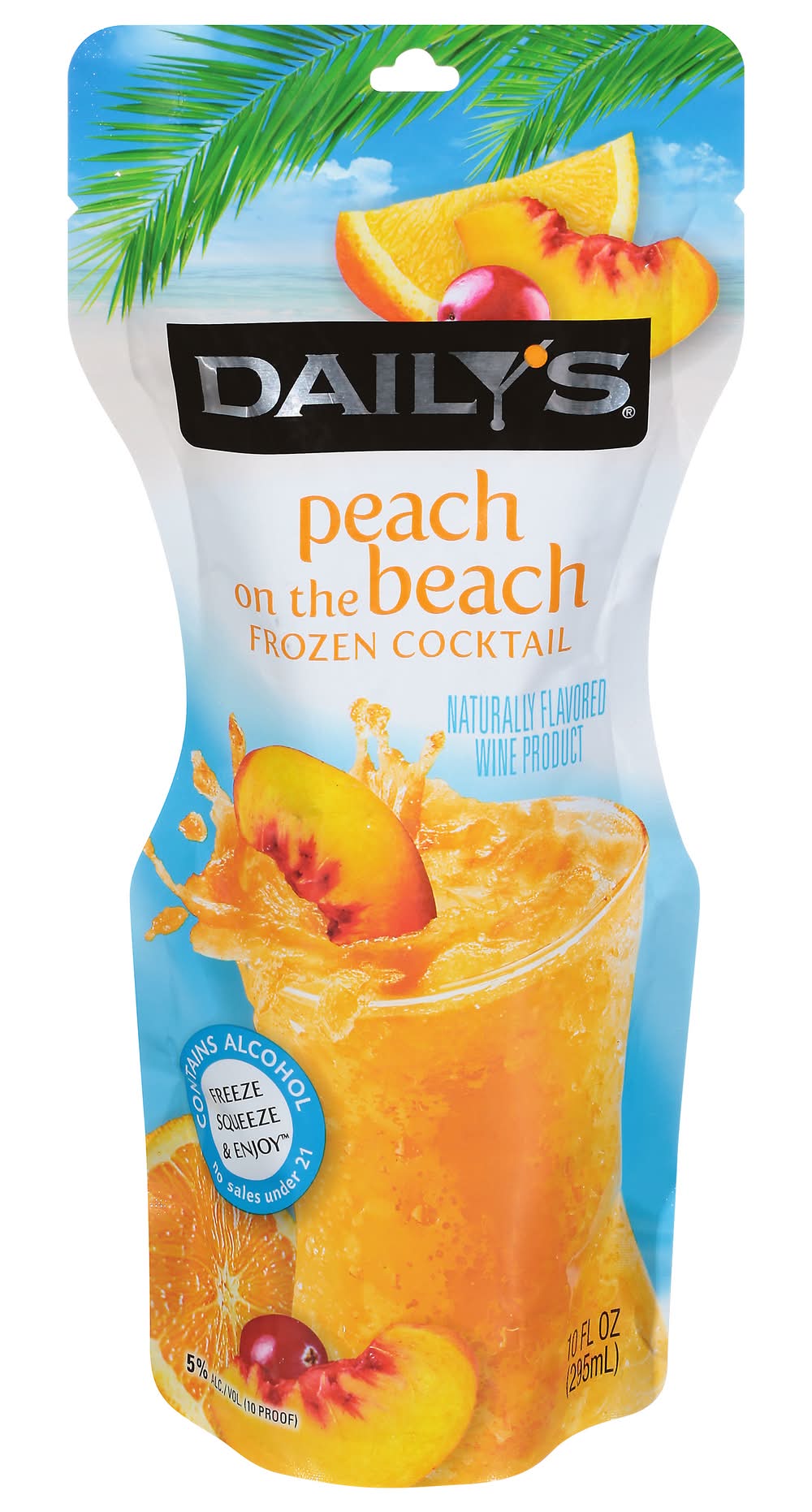 Daily's Cocktails Peach on the Beach Ready To Drink Frozen Cocktail (10 fl oz)