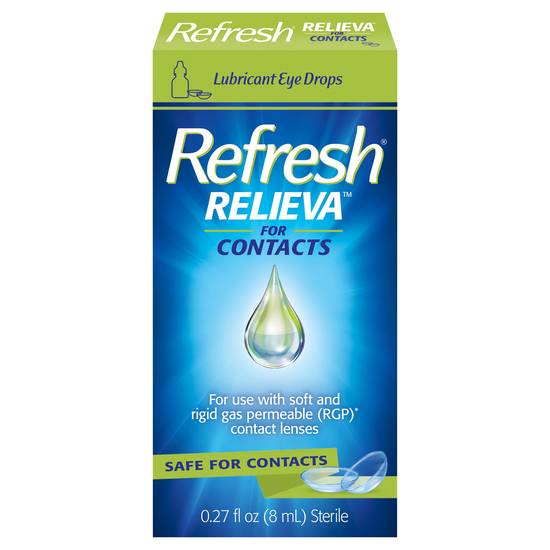 Refresh Relieva Contacts Lubricant Eye Drops For Contact Lens