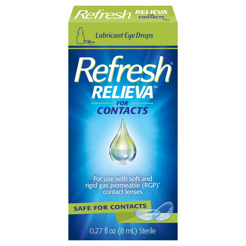 Refresh Relieva Contacts Lubricant Eye Drops For Contact Lens (0.27 fl oz)