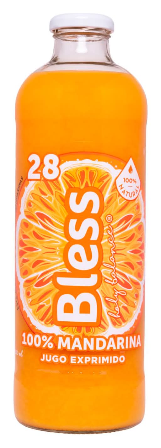 Bless · Jugo de fruta natural prensado 28 - Mandarina (1 L)
