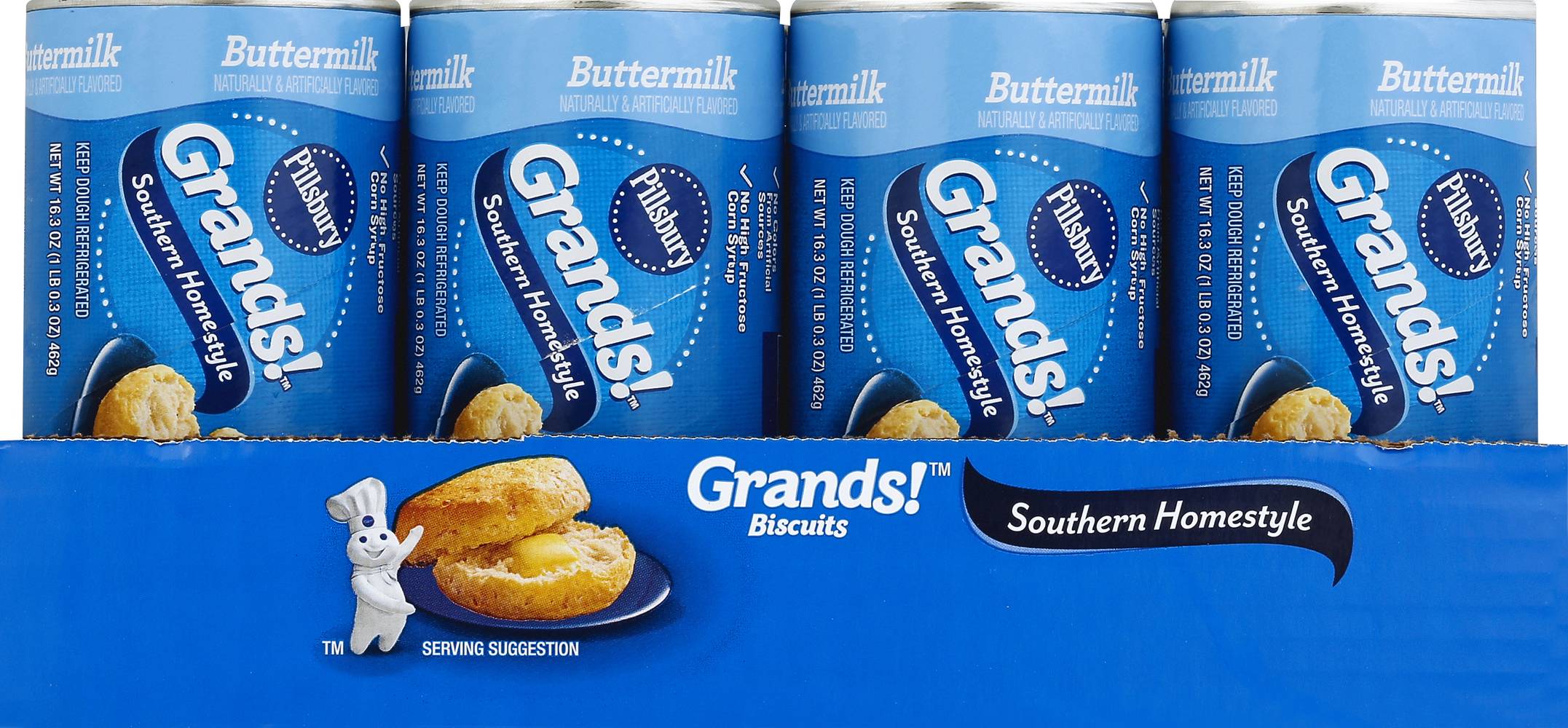 Pillsbury Grands! Southern Homestyle Buttermilk Biscuits (16.3 oz, 8 ct)