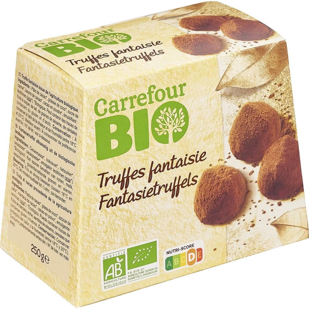 Carrefour Bio - Truffes fantaisie de chocolats (250g)