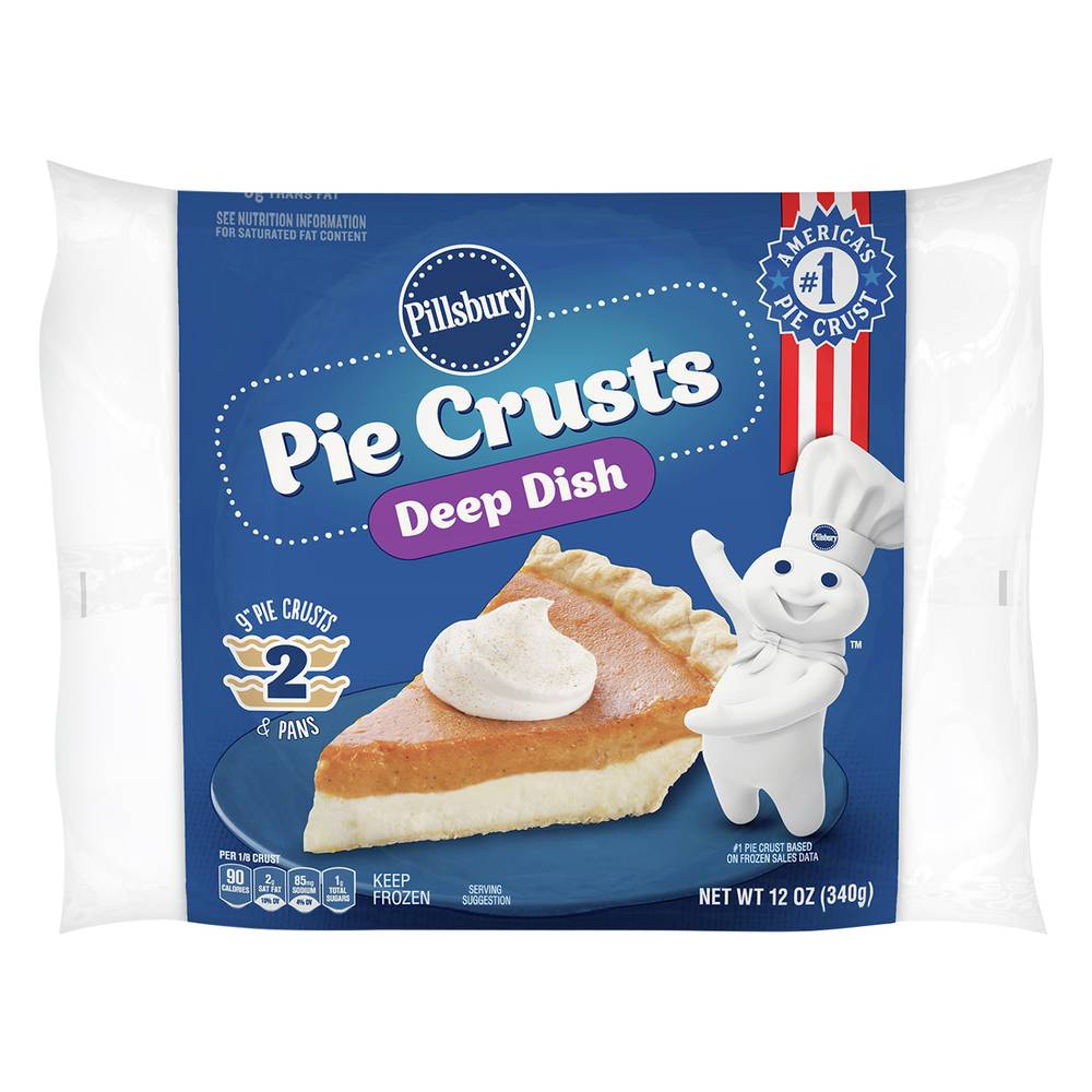 Pillsbury Deep Dish Pie Crusts & Pans (12 oz, 2 ct)