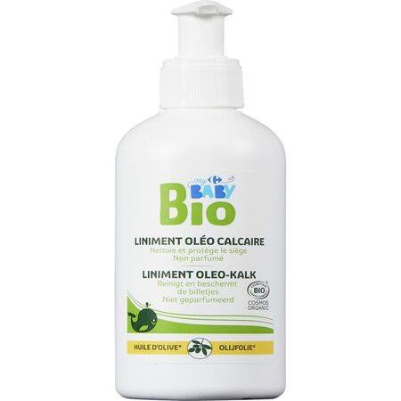 Bio - FID - Liniment oléo calcaire huile d'olive CARREFOUR BABY BIO - le flacon de 200mL
